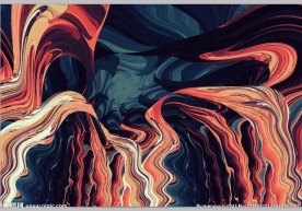 水彩油画彩色背景