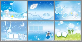月亮宝贝卡通baby相册模板
