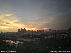 上海的落日