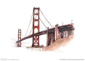 国外建筑手绘素材