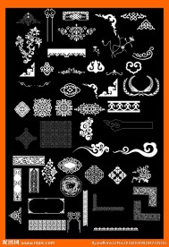 中式花纹边框图案
