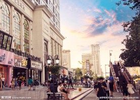 陕西西安乐时尚街区摄影