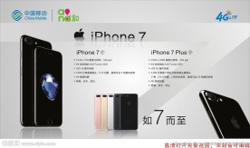 苹果7手机高清灯箱片广告