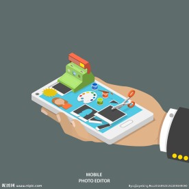 图片编辑手掌屋子剪刀 PS