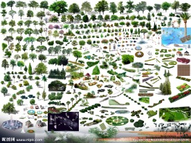 园林鸟瞰贴图大全