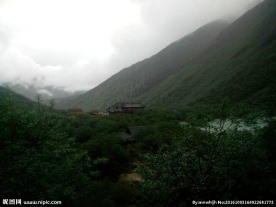 黄龙沟下雨