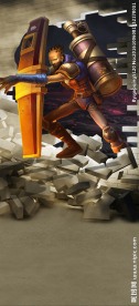 3D效果英雄联盟壁画