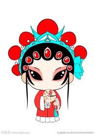 京剧卡通形象 旦角卡通