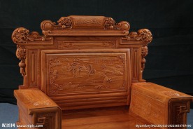 大气红木椅子特写