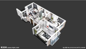 立体轴测图 3D户型图