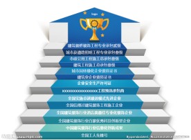 企业荣誉  阶梯图