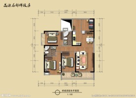 样板房彩平图