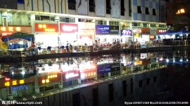 商业街夜景 延时摄影