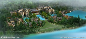 别墅酒店效果图