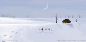 卡通雪景素材背景