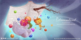 卡通梦幻唯美素材背景