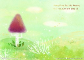 卡通树木蘑菇素材背景