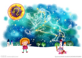 梦幻唯美狮子座背景