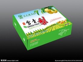 梨包装(展开平面图)