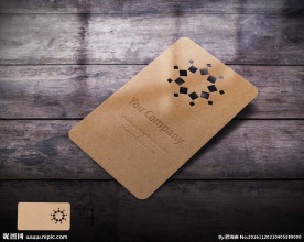 卡纸镂空凹板名片