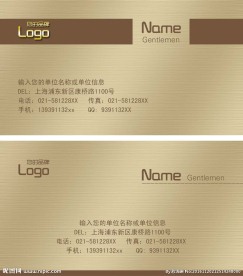 金属质感简约名片