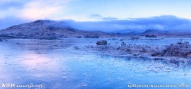 冬天的湖面