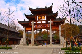 栖霞山红叶 栖霞古寺