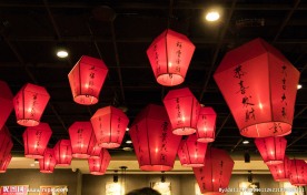 餐饮实体店中国风装修