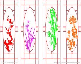 矢量四季植物图