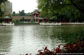 湖边湖水