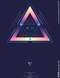 QQ微信背景图片 三角几何渐变