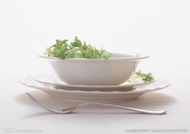 蔬菜与餐具
