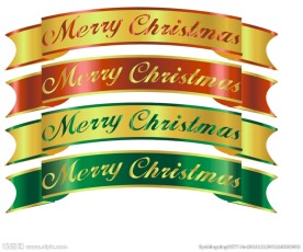 彩带 圣诞 节日 欢乐 欢庆