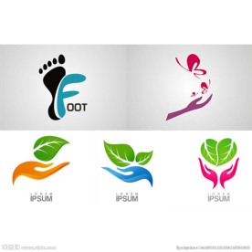 彩色时尚logo 绿色LOGO