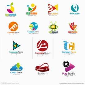 彩色时尚logo 企业LOGO