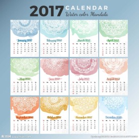 2017年日历台历挂历