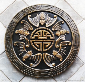 五福 五福同寿 浮雕墙