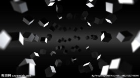 3D正方形特效背景