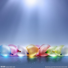 美丽的彩色气球高清图片