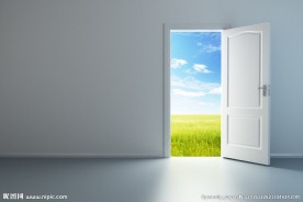 打开的门创意高清图片
