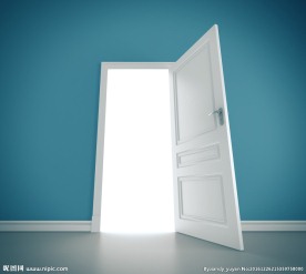 打开的门创意高清图片