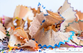 彩色铅笔屑高清图片