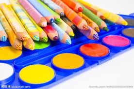 高清彩色铅笔背景素材下载