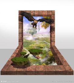 老鹰  3D画设计