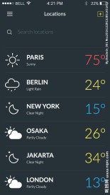 天气移动端界面 WEATHER