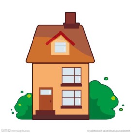 卡通房子矢量