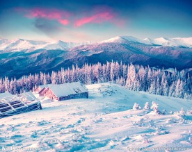 冬天雪景高清图片