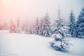 冬天雪景高清图片