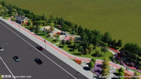 道路绿化设计效果图