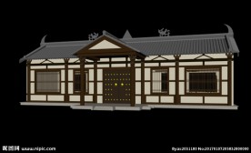 单体仿古建模型